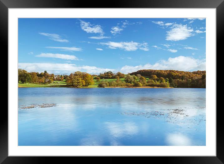 View to Near Sawrey and Hill Top on Esthwaite Wate Framed Mounted Print by Liam Grant