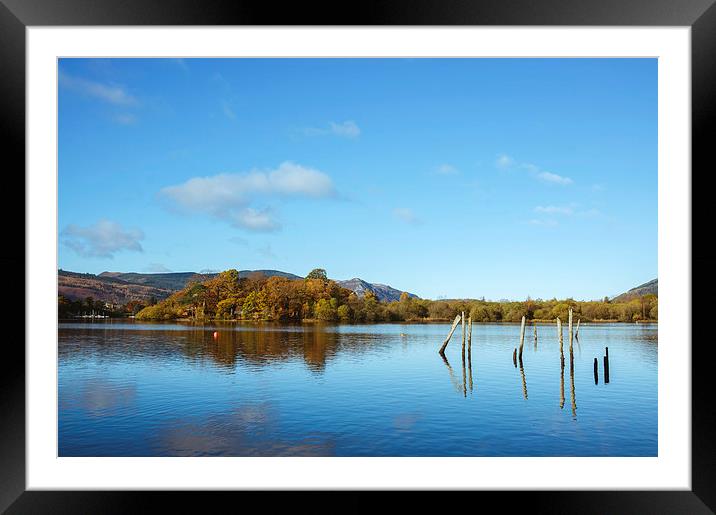 View over Derwent Water from Keswick. Framed Mounted Print by Liam Grant