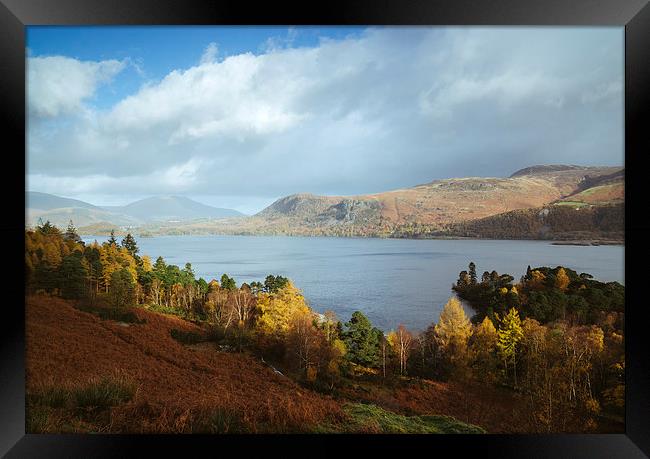 Evening light over Derwent Water. Framed Print by Liam Grant