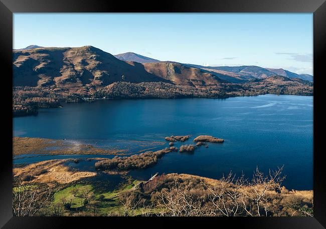 Views over Derwent Water from Suprise View near As Framed Print by Liam Grant