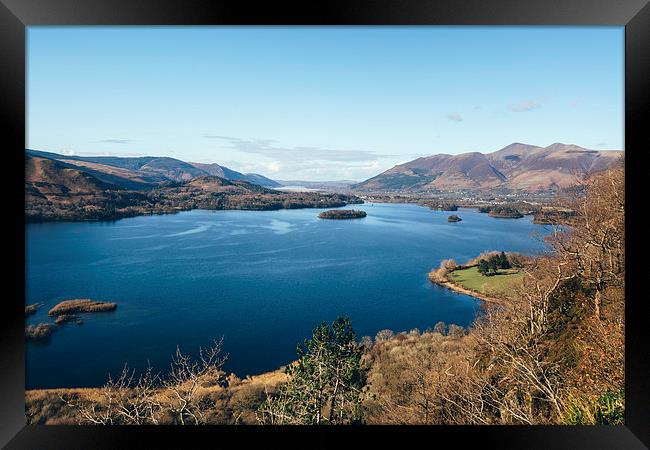 Views over Derwent Water from Suprise View near As Framed Print by Liam Grant