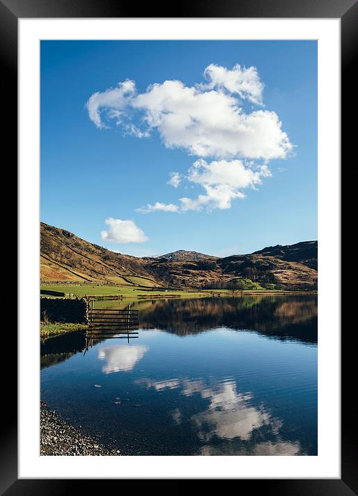 Reflections on Watendlath Tarn. Framed Mounted Print by Liam Grant