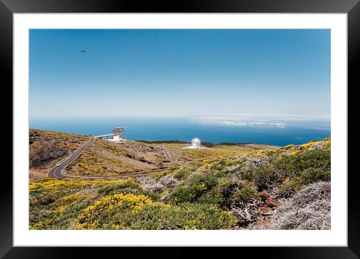 Roque de los Muchachos Astronomical Observatory. L Framed Mounted Print by Liam Grant