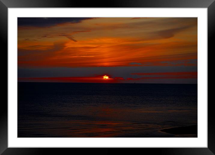 Sunset Framed Mounted Print by Anth Short