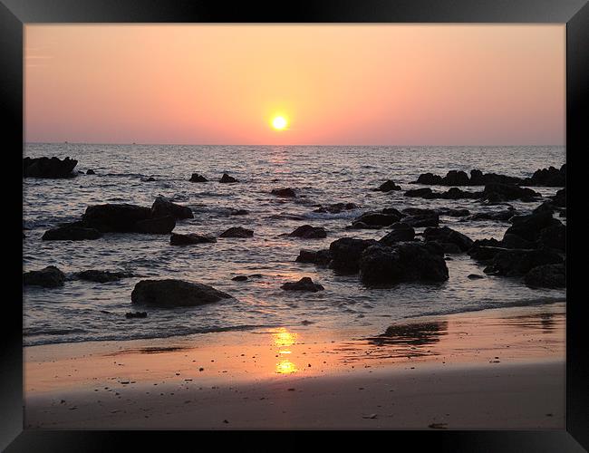 Koh Lanta Sunset Framed Print by Mark Burnett