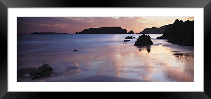 MARLOES SANDS #1 Framed Mounted Print by Anthony R Dudley (LRPS)