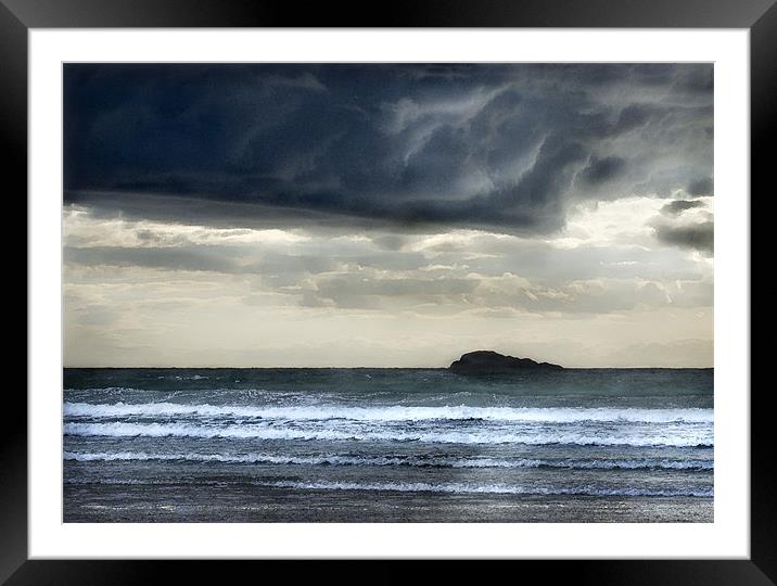 NIGHT CLOUDS OVER WHITESANDS #2 Framed Mounted Print by Anthony R Dudley (LRPS)