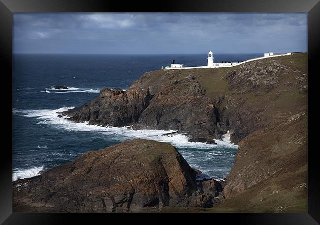 PENDEEN LIGHT HOUSE #2 Framed Print by Anthony R Dudley (LRPS)