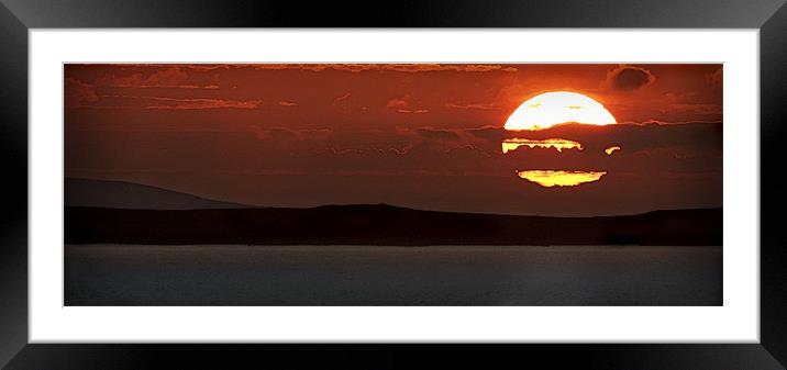 SUNSET OVER St DAVIDS #2 Framed Mounted Print by Anthony R Dudley (LRPS)