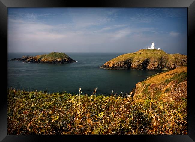 STRUMBLE HEAD LIGHT HOUSE Framed Print by Anthony R Dudley (LRPS)