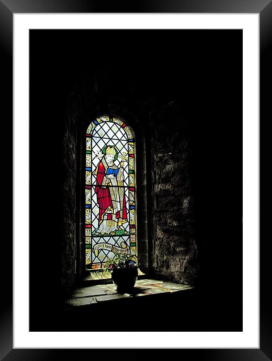 St DAVIDS LIGHT Framed Mounted Print by Anthony R Dudley (LRPS)