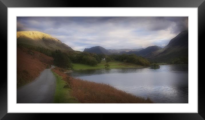 A CORNER OF CRUMMOCK WATER Framed Mounted Print by Anthony R Dudley (LRPS)