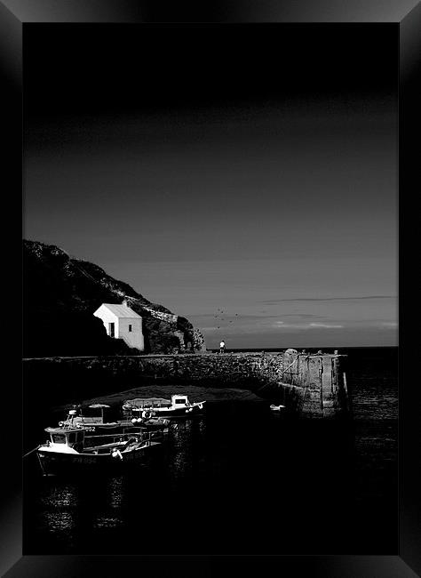PORTHGAIN HARBOURMASTER'S COTTAGE Framed Print by Anthony R Dudley (LRPS)