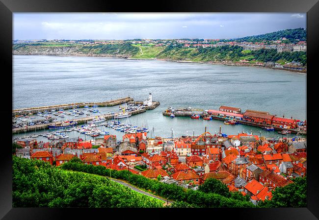 Scarborough Harbour Framed Print by stephen walton