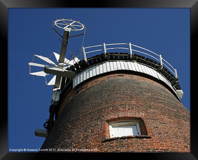 Thaxted Windmill Framed Print by Howard Corlett