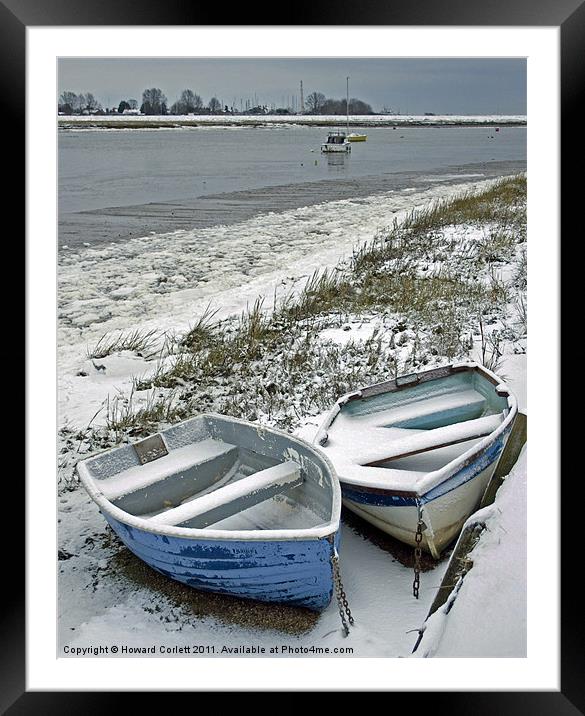Not a day for sailors! Framed Mounted Print by Howard Corlett