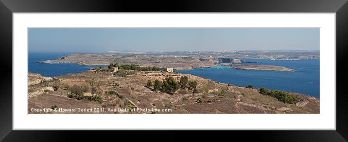 Gozo and Comino Framed Mounted Print by Howard Corlett