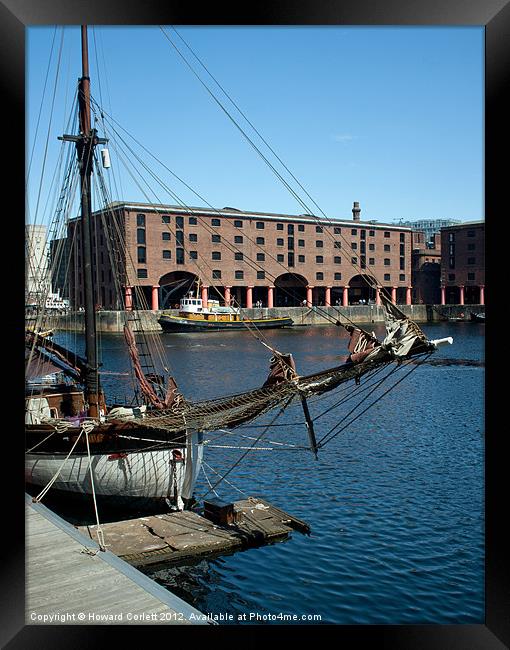 Albert Dock Framed Print by Howard Corlett