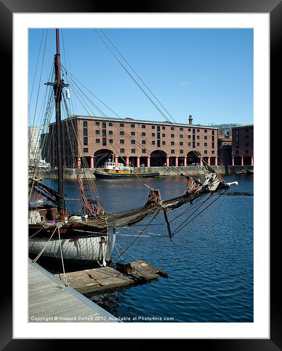 Albert Dock Framed Mounted Print by Howard Corlett