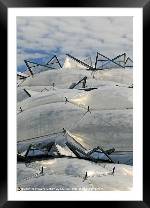 Eden Project Roof Framed Mounted Print by Howard Corlett