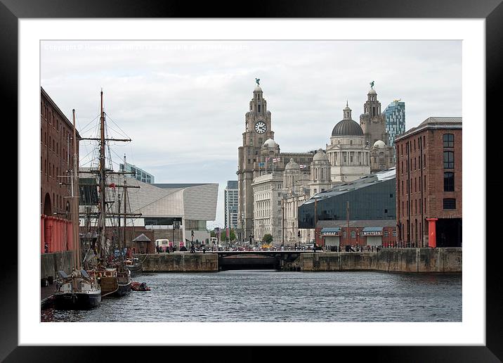 Albert Dock Framed Mounted Print by Howard Corlett