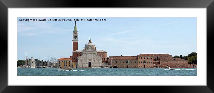 San Giorgio Maggiore Framed Mounted Print by Howard Corlett