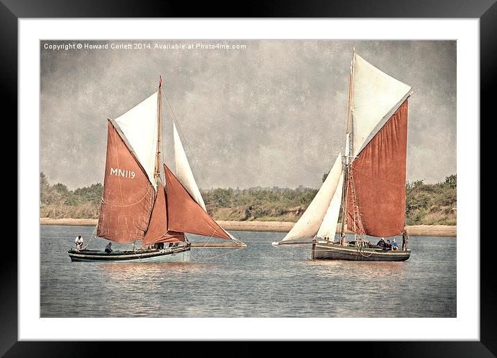 Close encounter - vintage effect Framed Mounted Print by Howard Corlett