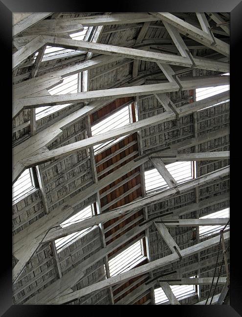 Chatham Dockyard roof Framed Print by Howard Corlett