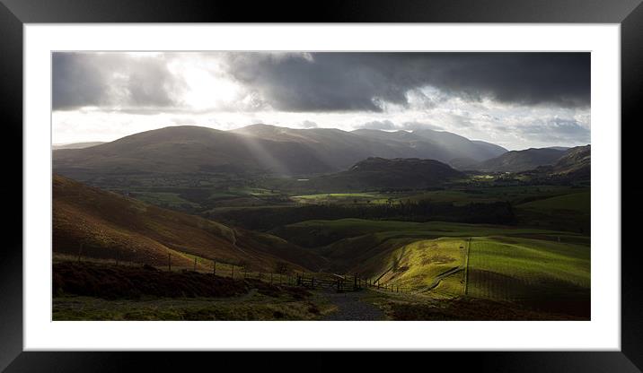 Skiddaw to Helvellyn Framed Mounted Print by Simon Wrigglesworth
