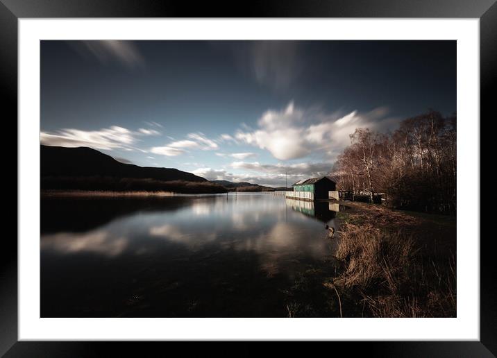 Ladore Boathouse Framed Mounted Print by Simon Wrigglesworth