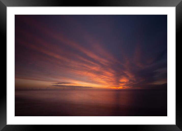 Great Yarmouth sunrise Framed Mounted Print by Simon Wrigglesworth