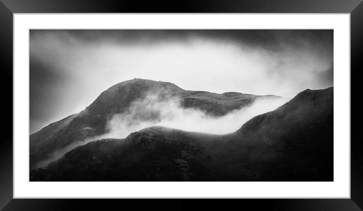 Cat Bells Summit  Framed Mounted Print by Simon Wrigglesworth