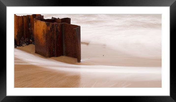 Tides Framed Mounted Print by Simon Wrigglesworth