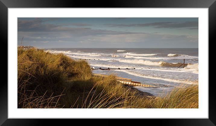 Winter Dunes Framed Mounted Print by Simon Wrigglesworth