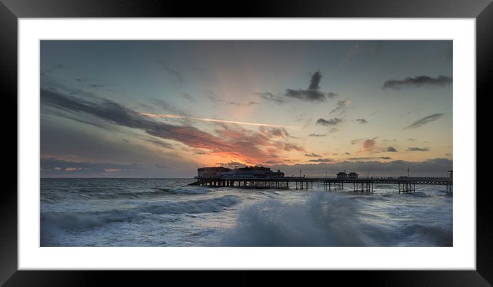 Cromer Pier - Sunrise Framed Mounted Print by Simon Wrigglesworth