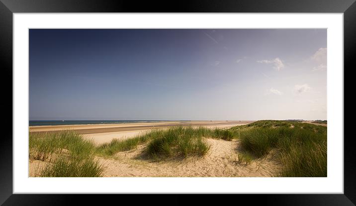Summer Dunes Framed Mounted Print by Simon Wrigglesworth