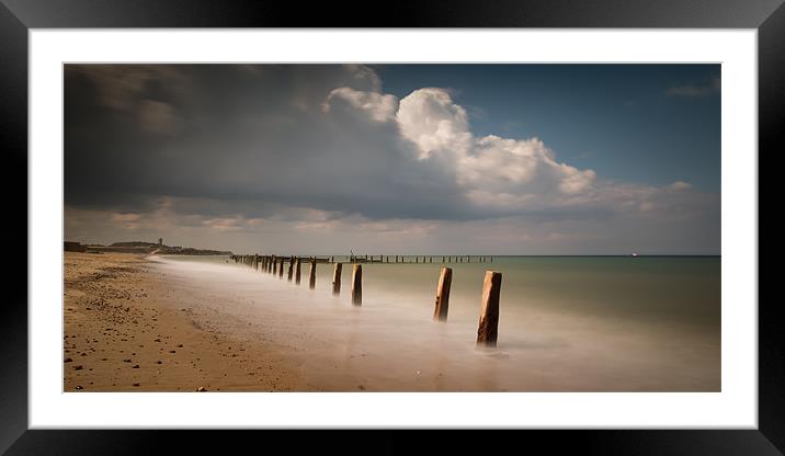 The Long Shore - Happisburgh Framed Mounted Print by Simon Wrigglesworth
