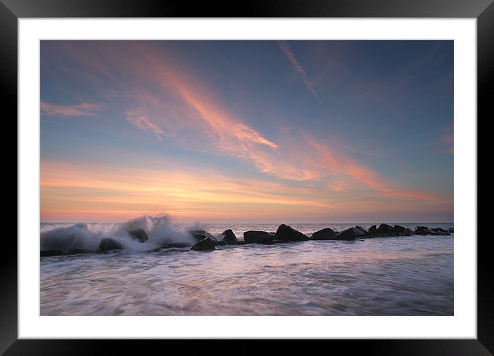 A Slow Start - Happisburgh Framed Mounted Print by Simon Wrigglesworth