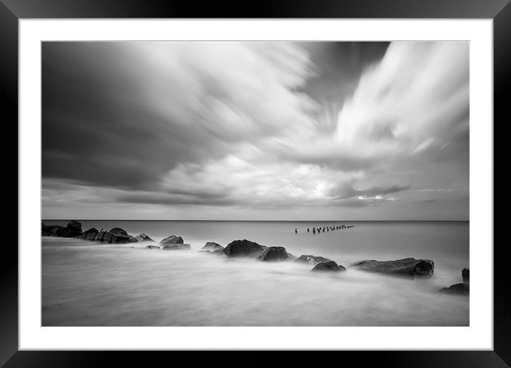 The Tide Stopper Framed Mounted Print by Simon Wrigglesworth