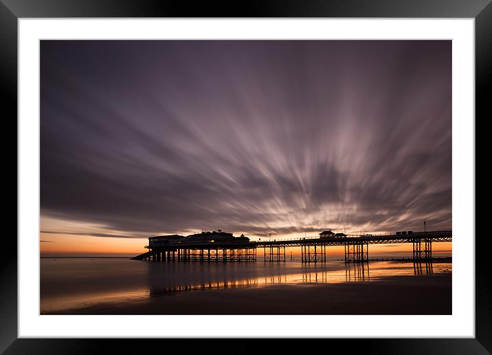 Cromer pier before sunrise Framed Mounted Print by Simon Wrigglesworth