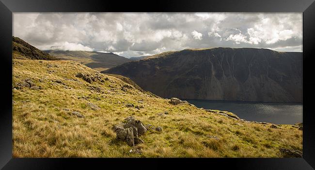 The Screes Framed Print by Simon Wrigglesworth
