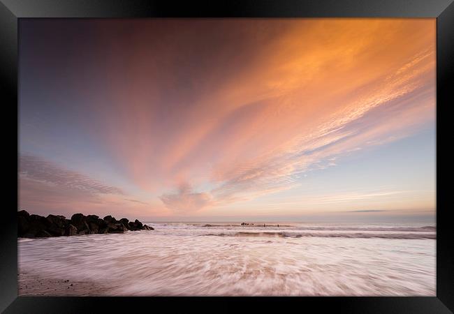 A Norfolk Sunrise Framed Print by Simon Wrigglesworth