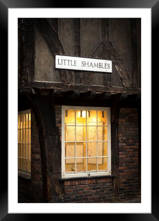 The Little Shambles Framed Mounted Print by Simon Wrigglesworth