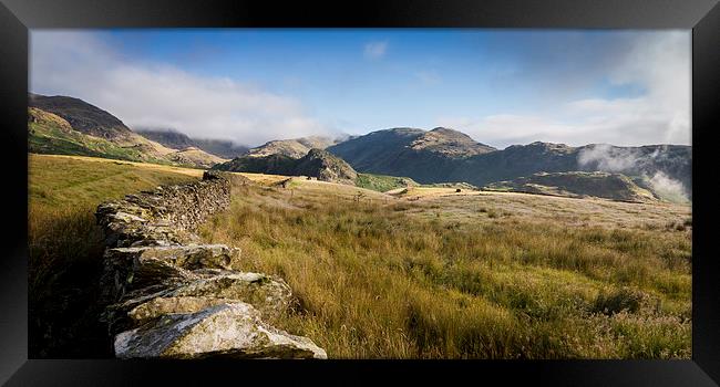 The Summer Fells of Coniston Framed Print by Simon Wrigglesworth