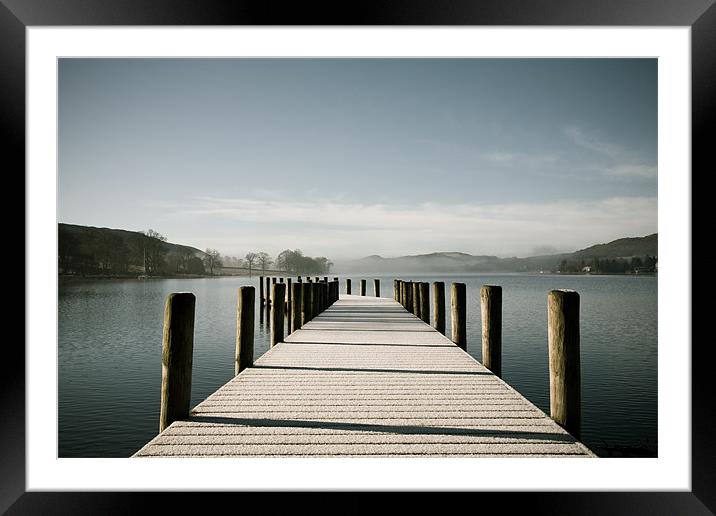Coniston Water Framed Mounted Print by Simon Wrigglesworth