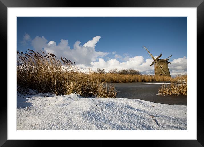 Winter Brograve Framed Mounted Print by Simon Wrigglesworth