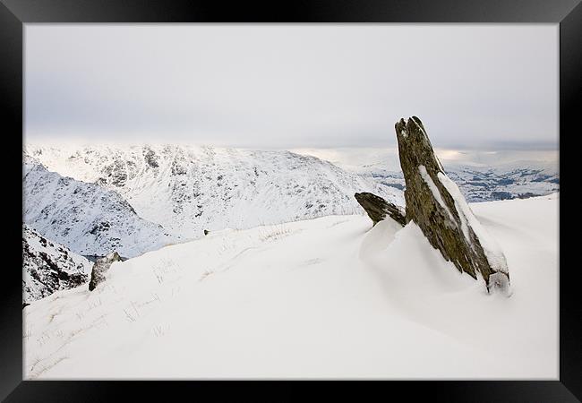 Leaden Skies Framed Print by Simon Wrigglesworth