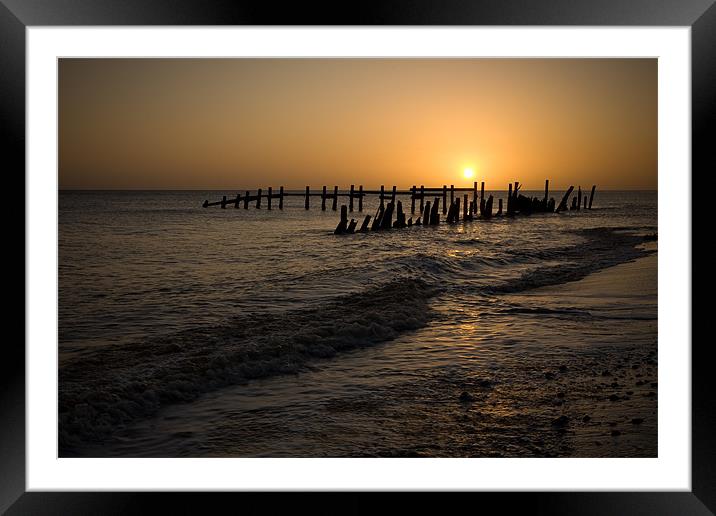 Coastal dawn Framed Mounted Print by Simon Wrigglesworth