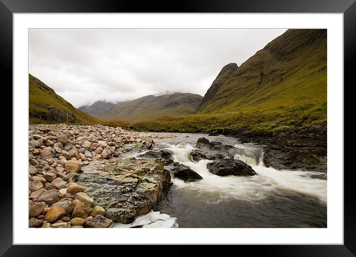 River Etive Framed Mounted Print by Simon Wrigglesworth