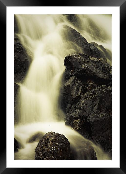 The Falls Framed Mounted Print by Simon Wrigglesworth
